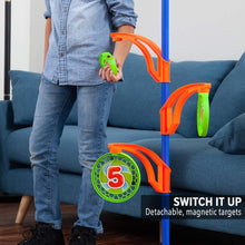 Load image into Gallery viewer, Sport Squad Precision Bullseye Magnetic Target Challenge Game - Ideal Accessory for Nerf Target Practice - Includes Bow and Arrow for Kids and Flying Discs - Archery Toy Set for Boys and Girls, Multi-colored, Model:SSD1003