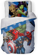 Load image into Gallery viewer, Marvel's Avengers 'Fight Club' 2 Piece Twin/Full Comforter and Sham Set, Kid's Bedding