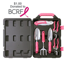 Load image into Gallery viewer, Apollo Precision Tools DT3706P Garden Tool Kit, Pink, 6-Piece, Donation Made to Breast Cancer Research