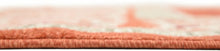 Load image into Gallery viewer, Unique Loom Outdoor Botanical Collection Carved Border Transitional Indoor and Outdoor Flatweave Rust Red   Area Rug (6' 0 x 9' 0)