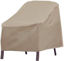 Load image into Gallery viewer, Modern Leisure 3134D Basics Outdoor Patio Chair Cover - Water Resistant (33 L x 34 D x 31 H inches), Khaki/Fossil