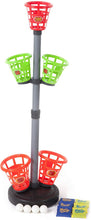 Load image into Gallery viewer, Sport Squad Precision Basket Tower Toss - Bean Bag Toss Game for Adults and Kids - Indoor or Outdoor Use - Throw The Included Bean Bags and Ping Pong Balls into Bucket Targets to Score Points