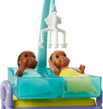 Load image into Gallery viewer, Barbie Baby Doctor Playset with Brunette Doll, 2 Infant Dolls, Exam Table and Accessories