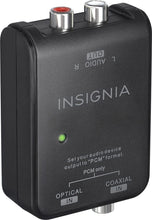 Load image into Gallery viewer, Insignia Optical/Coaxial Digital-to-Analog Converter - Black