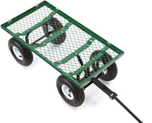 Load image into Gallery viewer, Gorilla Carts GOR400-COM Steel Garden Cart with Removable Sides, 400-lbs. Capacity, Green