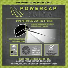 Load image into Gallery viewer, POWERCAP LED Beanie Cap 35/55 Ultra-Bright Hands Free LED Lighted Battery Powered Headlamp Hat - Compression Fleece