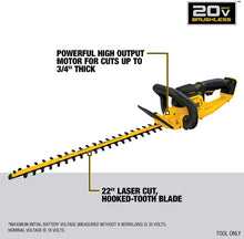 Load image into Gallery viewer, DEWALT 20V Max Hedge Trimmer