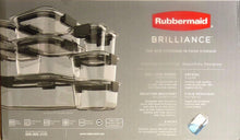 Load image into Gallery viewer, Rubbermaid Brilliance Microwavable Food Storage Container Set, 18-Piece