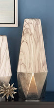 Load image into Gallery viewer, Deco 79 Ceramic White Silver Vase, Black/White/Silver, 15&quot; x 5&quot;