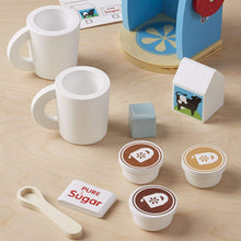 Load image into Gallery viewer, Melissa &amp; Doug 11-Piece Brew and Serve Wooden Coffee Maker Set - Play Kitchen Accessories