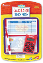 Load image into Gallery viewer, Learning Resources Pretend and Play Checkbook With Calculator