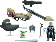 Load image into Gallery viewer, Star Wars Mission Fleet Expedition Class The Mandalorian The Child Battle for The Bounty 2.5-Inch-Scale Figures and Vehicle, Kids Ages 4 and Up