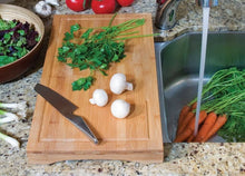 Load image into Gallery viewer, Lipper International Bamboo Wood Over-The-Sink/Stove Kitchen Cutting and Serving Board