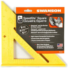 Load image into Gallery viewer, Swanson Tool Co T0119 8-Inch Speedlite Speed Square Layout Tool, Yellow