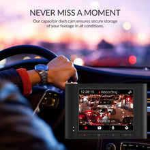 Load image into Gallery viewer, YI Nightscape Dash Cam, 1080p Smart Wi-Fi Car Camera with Heat-Resistant Supercapacitor, Superb Night Vision, Sony Sensor, 140° FOV, 2.4”Screen, Phone App - Black