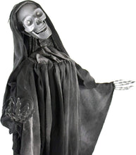 Load image into Gallery viewer, Haunted Hill Farm HHRPR-5FLSA Life-Size Animatronic Reaper, Indoor/Outdoor Halloween Decoration, Multi