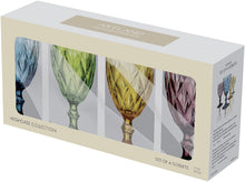 Load image into Gallery viewer, Artland Highgate 14 oz Assorted Colors Goblet in a Gift Box (Set of 4), Small, Glass