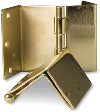 Load image into Gallery viewer, HealthSmart Door Hinges that Expand and Allow up to 2 Extra Inches for Handicap, Wheelchairs, Walkers and Rollator Accessibility, Brass