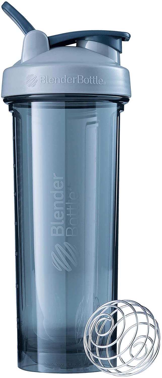 BlenderBottle 500706 Pro Series Shaker Bottle, 32-Ounce, Pebble Grey