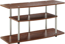 Load image into Gallery viewer, Convenience Concepts Designs2Go 3-Tier Wide TV Stand, Cherry