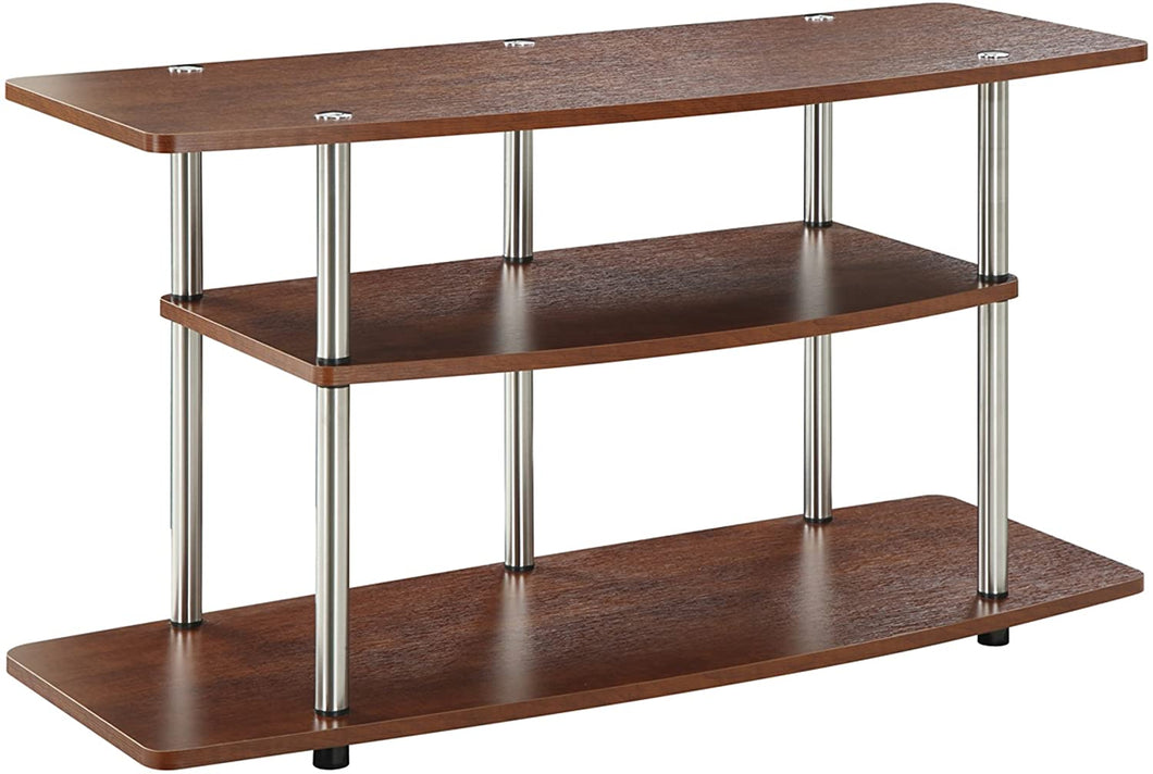 Convenience Concepts Designs2Go 3-Tier Wide TV Stand, Cherry