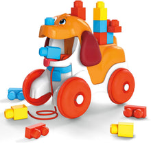 Load image into Gallery viewer, Mega Bloks Pull-Along Puppy Preschool Building Set with Block Pooping, Multi (GNW63)