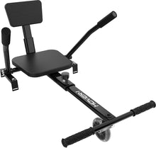 Load image into Gallery viewer, Hover-1 Chrome Electric Hoverboard Scooter and Go-Kart Attachment Combo (2 piece set), Black, One Size