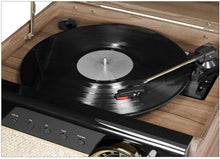 Load image into Gallery viewer, Victrola 4-in-1 Austin Bluetooth Record Player with 3-Speed Turntable and FM Radio, Farmhouse Walnut