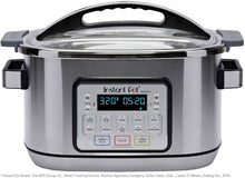 Load image into Gallery viewer, Instant Pot Aura 9-in-1 Multicooker, Slow Cooker, Rice Cooker, Steamer, Saute, Yogurt Maker, Stew, Bake, and Warmer