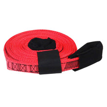 Load image into Gallery viewer, Tow &amp; Recovery Strap 1"x15' 7,000 lb (USA!) with Hook &amp; Loop Storage Fastener
