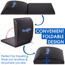 Load image into Gallery viewer, Yes4All Ab Exercise Mat with Tailbone Protecting Pad, Abdominal Wedge – Support for Abs Workout, Sit Up – Abdominal Mat Tailbone Protector (Black)