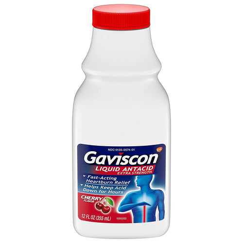 Gaviscon Extra Strength Liquid, Cherry, 12 Ounce˜