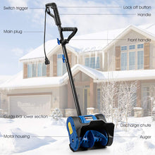 Load image into Gallery viewer, Goplus Electric Corded Snow Thrower, 12-Inch Width 6-Inch Depth Powerful Snow Removal Machine w/Dual Safety Switch