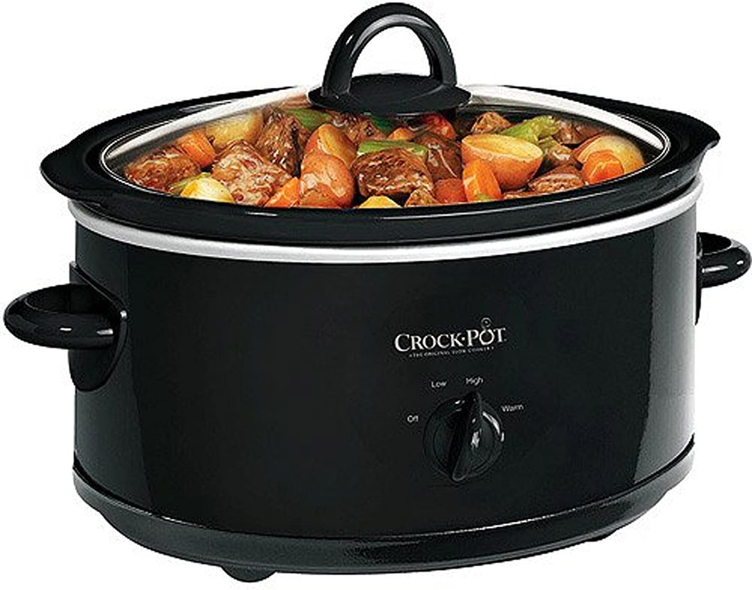 Crock Pot SCV700-B 7 Quart Black Oval Slow Cooker by Crock-Pot