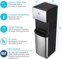 Load image into Gallery viewer, Avalon A5 Self Cleaning Bottleless Water Cooler Dispenser, UL/NSF/Energy star, Stainless Steel, full size