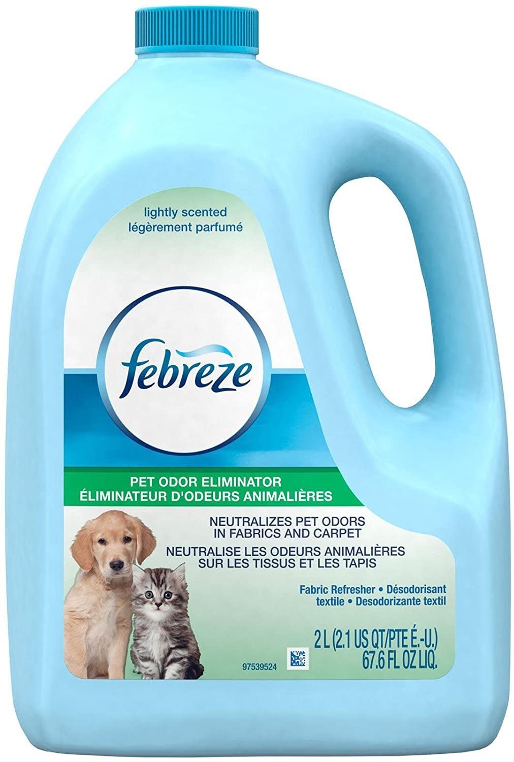 Febreze Fabric Refresher Pet Odor Eliminator Air Freshener (1 Count, 67.6 FL Oz), 4.409 Pound