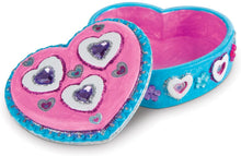 Load image into Gallery viewer, Melissa &amp; Doug Decorate-Your-Own Favorite Things Craft Kits Set: Flower and Heart Treasure Box and Butterfly Bank