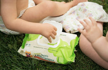 Load image into Gallery viewer, Happy Little Camper Baby Wipes, Natural All-Cotton with Organic Aloe, for Sensitive Skin, 216 Count
