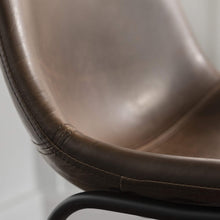 Load image into Gallery viewer, Walker Edison Douglas Urban Industrial Faux Leather Armless Dining Chairs
