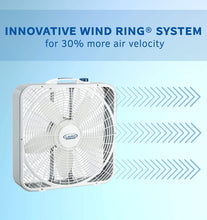 Load image into Gallery viewer, Lasko 20″ Weather-Shield Performance Box Fan - Features Innovative Wind Ring System for Up to 30% More Air, 3720