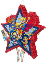 Load image into Gallery viewer, DC Super Hero Girls Pinata, Pull String