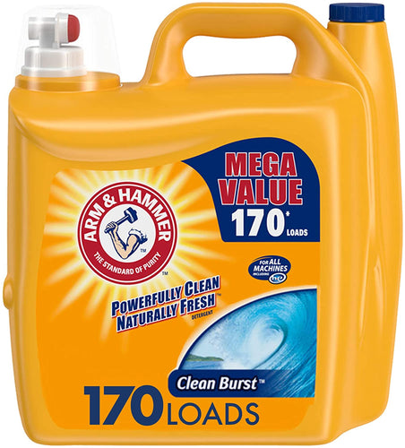 Arm & Hammer Clean Burst Liquid Laundry Detergent, 170 Loads