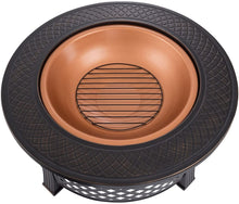 Load image into Gallery viewer, PURE GARDEN 32" ROUND METAL FIRE PIT