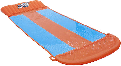 Bestway H2OGO! Triple Inflatable Water Slide | Includes Speed Ramp & Splash Landing | Great Outdoor Summer Toy for Family Fun