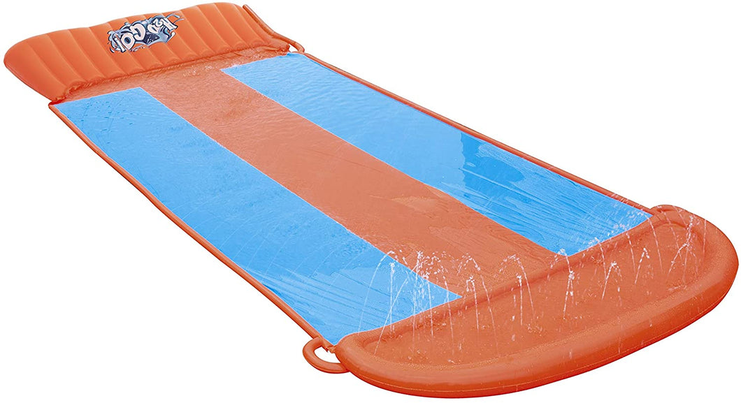 Bestway H2OGO! Triple Inflatable Water Slide | Includes Speed Ramp & Splash Landing | Great Outdoor Summer Toy for Family Fun