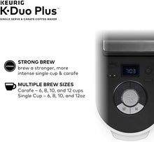 Load image into Gallery viewer, Keurig K-Duo Plus Coffee Maker, Single Serve and 12-Cup Carafe Drip Coffee Brewer, Compatible with K-Cup Pods and Ground Coffee