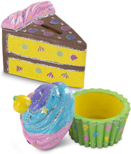 Load image into Gallery viewer, Melissa &amp; Doug Decorate-Your-Own Sweets Set Craft Kit: 2 Treasures Boxes and a Cake Bank