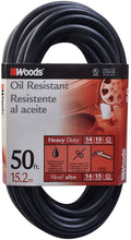 Load image into Gallery viewer, Woods 982452 2 Pack 50ft. 14/3 SJTOW Agri-Pro Extension Cord, Black