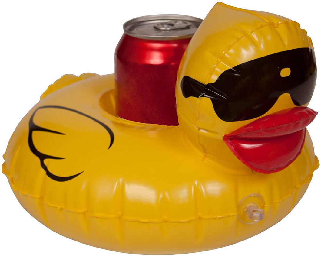 Game 5020 Derby Duck Inflatable Pool Float Cup Holders