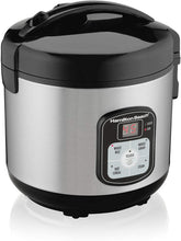 Load image into Gallery viewer, Hamilton Beach 8-Cup Rice Cooker and Steamer | Model# 37519